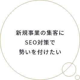 新規事業の集客にSEO対策で勢いを付けたい